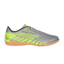 Chuteira Tênis Penalty Bravo Y-3.0 Unissex - Cinza+Amarelo Chuteira Tênis Penalty Bravo Y-3.0 Unissex - Cinza+Amarelo
