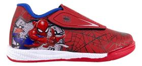 Chuteira Tenis Salão Indoor Inf Marvel Homem Aranha Herois Cor:Vermelho+BrancoTamanho:28Genero:Masculino Chuteira Tenis Salão Indoor Inf Marvel Homem Aranha Herois Cor:Vermelho+BrancoTamanho:28Genero:Masculino