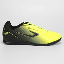 Chuteira topper futsal forza ii limão/preto