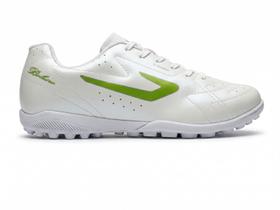 Chuteira Topper Society Boleiro IV - Branco/Verde Chuteira Topper Society Boleiro IV - Branco/Verde