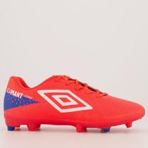 Chuteira Umbro Adamant League Campo Coral e Branca