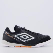 Chuteira Umbro Adamant Master Class Club Futsal Preta e Cinza