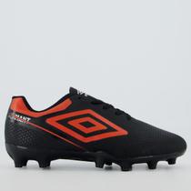 Chuteira Umbro Adamant Top Speed Campo Juvenil Preta e Vermelha Chuteira Umbro Adamant Top Speed Campo Juvenil Preta e Vermelha