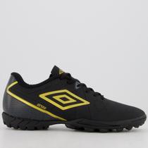 Chuteira Umbro Attak Eternal Society Preta e Dourada Chuteira Umbro Attak Eternal Society Preta e Dourada