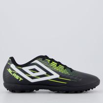 Chuteira Umbro Blast Society Preta e Amarela
