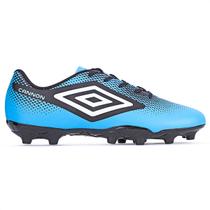 Chuteira Umbro Campo Cannon Azul Preto e Branco - Masculino