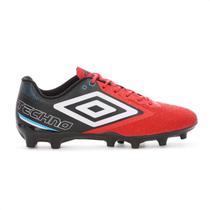 Chuteira Umbro Campo Techno II Vermelho Preto e Azul - Masculino Chuteira Umbro Campo Techno II Vermelho Preto e Azul - Masculino