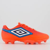 Chuteira Umbro Cannon Campo Juvenil Coral