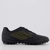 Chuteira Umbro Class Footballer Society Preta e Dourada