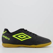 Chuteira Umbro Class Futsal Preta e Verde