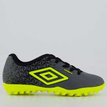 Chuteira Umbro Class Neo Society Juvenil Cinza e Verde