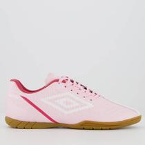 Chuteira Umbro Fifty IV Futsal Rosa e Branca