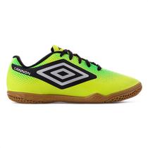 Chuteira Umbro Futsal Cannon Jr Verde e Preto - Infantil