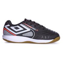 Chuteira Umbro Futsal Pro 5 JR Preto Branco e Coral - Infantil