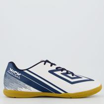 Chuteira Umbro Kick Futsal Branca e Marinho Chuteira Umbro Kick Futsal Branca e Marinho