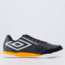 Chuteira Umbro Pro 5 Bump Club Futsal Laranja e Preta Chuteira Umbro Pro 5 Bump Club Futsal Laranja e Preta