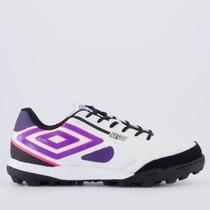 Chuteira Umbro Pro 5 Bump Club Society Branca e Preta Chuteira Umbro Pro 5 Bump Club Society Branca e Preta