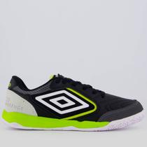 Chuteira Umbro Pro Challenge Uptake Futsal Preta e Verde