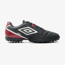 Chuteira Umbro Society Attack Eternal - Preto/Vermelho
