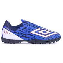 Chuteira Umbro Society Ultimate Royal Branco e Vermelho - Masculina