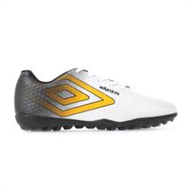 Chuteira Umbro Society Warskin Branco e Preto - Masculino