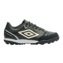 Chuteira Umbro Society X-Comfort Preto e Dourado - Masculino