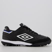 Chuteira Umbro Speciali III Pro Society Preta e Azul