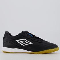 Chuteira Umbro Tocco III Premier Futsal Preta e Branca Chuteira Umbro Tocco III Premier Futsal Preta e Branca
