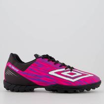 Chuteira Umbro Ultimate Society Rosa e Roxo
