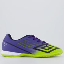 Chuteira Umbro Velocita Décimo Club Futsal Roxa e Verde Chuteira Umbro Velocita Décimo Club Futsal Roxa e Verde