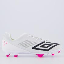 Chuteira Umbro Velocita Décimo Premier Campo Branca e Rosa Chuteira Umbro Velocita Décimo Premier Campo Branca e Rosa