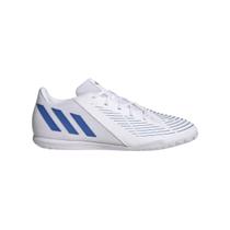Chuteira Unissex Adulta Predator Edge.4 Indoor Adidas Branco E Azul Chuteira Unissex Adulta Predator Edge.4 Indoor Adidas Branco E Azul