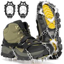 Chuteiras de gelo antiderrapantes Crampons Tomaje 24 Spikes para sapatos Chuteiras de gelo antiderrapantes Crampons Tomaje 24 Spikes para sapatos