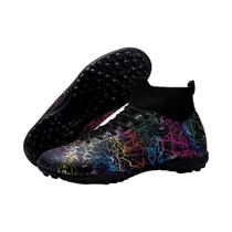 Chuteiras Profissionais Masculinas De Cano Alto Respirável Antiderrapante TF Para Treinamento Em Chuteiras Profissionais Masculinas De Cano Alto Respirável Antiderrapante TF Para Treinamento Em