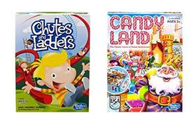 Chutes & Ladders Game + Candy Land Game Pacote de 2 Jogos - HasbroGames