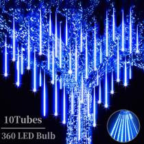 Chuva de meteoros String Lights Roytong 12" 360 LED ao ar livre 110V