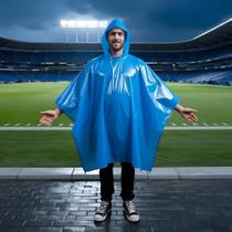 Chuva E Estilo Capa De Chuva Azul Pvc Prática/versátil P Jogos do Cruzeiro