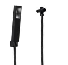 Chuveirinho de Mão ABS Preto Fosco 3 Jatos com Mangueira 180 cm e Desviador Chuveirinho de Mão ABS Preto Fosco 3 Jatos com Mangueira 180 cm e Desviador