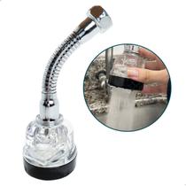 Chuveirinho Torneira Arejador Com Extensor Ponteira Gourmet ABS Extensor Inox Flexivel Bico Regulável 360 Adaptador Bico Ponta Torneira Pia Cozinha