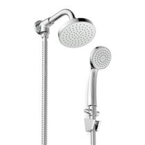 Chuveiro 12cm Redondo Com Desviador e Ducha Manual Cromado Celite Basic