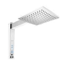 Chuveiro Acqua Century Digiltal 220v Branco com Cromado 7500w Lorenzetti Chuveiro Acqua Century Digiltal 220v Branco com Cromado 7500w Lorenzetti
