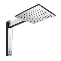 Chuveiro Acqua Century Digital Preto Cromado 220V 7500W Lorenzetti Chuveiro Acqua Century Digital Preto Cromado 220V 7500W Lorenzetti