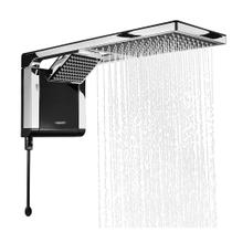 Chuveiro Acqua Duo Flex Preto e Cromo 220V Lorenzetti