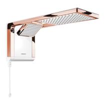 Chuveiro Acqua Duo Ultra Branco e Rose Gold 127v Lorenzetti