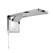Chuveiro Acqua Duo Ultra Eletrônico Branco Cromado Com Ducha Quadrada 7800w 220v Lorenzetti Chuveiro Acqua Duo Ultra Eletrônico Branco Cromado Com Ducha Quadrada 7800w 220v Lorenzetti