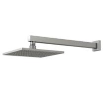 Chuveiro Articulado De Parede Metal Versata Grafite Escovado Fani