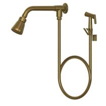 Chuveiro Articulado Gold C/Ducha + Desviador 100% Metal 1995