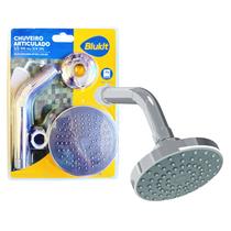 Chuveiro Articulado Redondo de ABS Cromado Blukit 290335