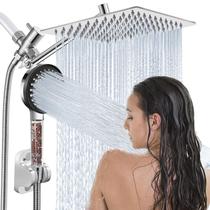 Chuveiro Ashwanth 8" Chuva com Spray Manual Combo