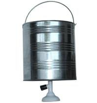 Chuveiro Balde Galvanizado Portatil 16Lt Pesca Camping Obras - Shopdapesca